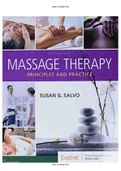 Massage Therapy 6th Edition Salvo Test Bank