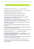 Biology ATI TEAS Questions with Correct Answers