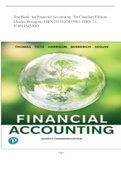 Test Bank for Financial Accounting, 7th Canadian Edition
