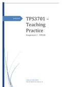 TPS3701 – Teaching Practice Assignment 2 2021.
