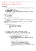 Health Assessment and Promotion Midterm Study Guide_ Latest updated 2021/2022,100% CORRECT