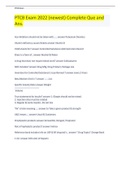 PTCB Exam 2022 &lpar;newest&rpar; Complete Que and Ans&period;