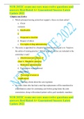 NUR 2032C exam one care man evolve questions and answers Best Rated A&plus; Guaranteed Success Latest Update 2022