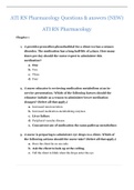 ATI RN Pharmacology Test Bank { 49 CHAPTERS} LATEST