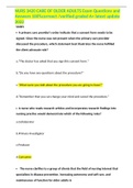 NURS 3420 CARE OF OLDER ADULTS Exam Questions and Answers 100&percnt;correect &sol;verified graded A&plus; latest update 2022 
