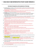 2022&sol;2023 C468 INFORMATICS STUDY GUIDE VERSION 2