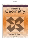 Exploring Geometry 2nd Edition Hvidsten Solutions Manual|Guide A+