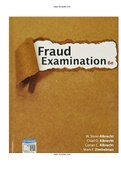 Fraud Examination 6th Edition Albrecht Solutions Manual|Guide A+