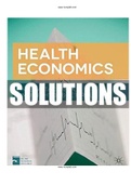 Health Economics 1st Edition Bhattacharya Solutions Manual|Guide A+