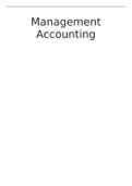 Management accounting FBEMBC0422 Samenvatting