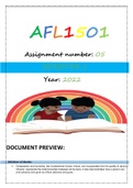 AFL1501 ASSIGNMENT 5 2022 &lpar;SEMESTER 2&rpar;