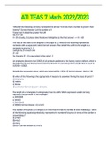 ATI TEAS 7 Math 2022&sol;2023