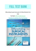 Differentiating Surgical Instruments 3rd Edition Rutherford Test Bank