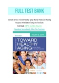 Ebersole & Hess’ Toward Healthy Aging: Human Needs and Nursing Response 10th Edition Touhy Jett Test Bank