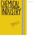 The chemical industry notes
