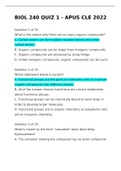 AMU BIOL 240 QUIZ 1 - APUS CLE 2022  
