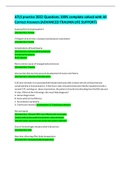 ATLS practice 2022 Questions 100&percnt; complete solved with All Correct Answers &lpar;ADVANCED TRAUMA LIFE SUPPORT&rpar; Walden University
