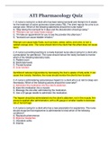 ATI Pharmacology Quiz