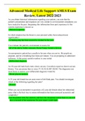 Advanced Medical Life Support &lpar;AMLS&rpar; Exam Review&comma; Latest 2022&sol;2023
