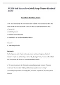 NURS 618 Saunders Med Surg Neuro Revised 2020 100&percnt; CORRECT