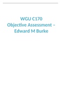 WGU C170 Objective Assessment with Complete Solution