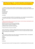 HESI Pharmacology V2 &ndash; Practice Questions And Answers With Comprehensive Elaboration success Guaranteed&period;GRADED A&plus;