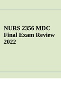 NURS 2356 MDC Final Exam Review 2022