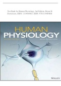 Test Bank for Human Physiology, 2nd Edition