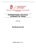 Learning Journal International Political Economy of Trade