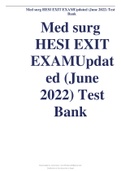 Med surg HESI EXIT EXAMUpdated (June 2022) Test Bank 