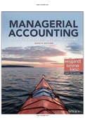 Managerial Accounting Tools for Business Decision Making 8th Edition Weygandt Test Bank
