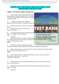 Test Bank For Community and Public Health Nursing 10th Edition Rector Chapter  1-30 | Complete Guide