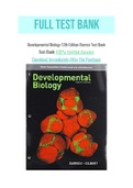 Developmental Biology 12th Edition Barresi Test Bank