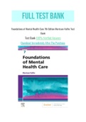 Foundations of Mental Health Care 7th Edition Morrison-Valfre Test Bank