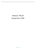 Essay TM129 (EMA) Technologies in Practice (TM129) 