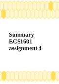 ECS1601 Assignment 4 Semester 1 &2 2022