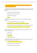 RN Mental Health Final Exam Practice Questions with Answers &lpar;RATED A&plus;&rpar;