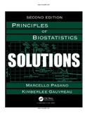 Principles of Biostatistics 2nd Edition Pagano Solutions Manual