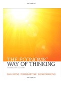 The Economic Way of Thinking 13th Edition Heyne Solutions Manual