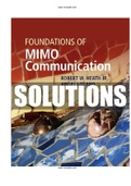 Foundations of MIMO Communication 1st Edition Heath Solutions Manual