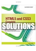 HTML5 and CSS3 Illustrated Complete 2nd Edition Vodnik Solutions Manual