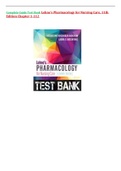 Test Bank Complete Guide For Lehne's Pharmacology for Nursing Care 10th and 11th Edition