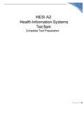 HESI A2 Health Information Systems Test Bank Complete Test Preparation