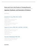 Burns and Grove's the Practice of Nursing Research Appraisal&comma; Synthesis&comma; and Generation of Evidence EDITION 8