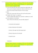 United States Sports Academy FINAL EXAM 0001 Questions and Answers Best Rated A&plus; guaranteed success Latest update 2022