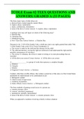 TCOLE Exam #2 TEEX QUESTIONS AND ANSWERS| GRADED A (33 PAGES)