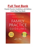 Family Practice Guidelines 4th Edition Cash Glass Test Bank