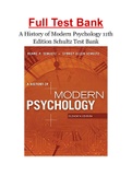 A History of Modern Psychology 11th Edition Schultz Test Bank