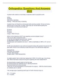 Orthopedics Questions And Answers  2022