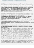 WGU C840 DIGITAL FORENSICS IN CYBERSECURITY GUIDE GRADED A&plus;
